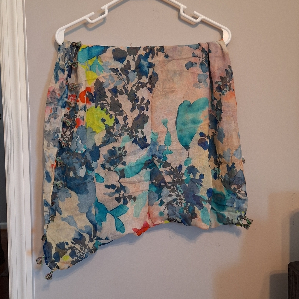 Vismaya Indian Floral Print Women's Infinity Scarf